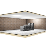 recycled rubber acoustic floor underlay for machine room