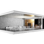 recycled rubber acoustic floor underlay for restaurant